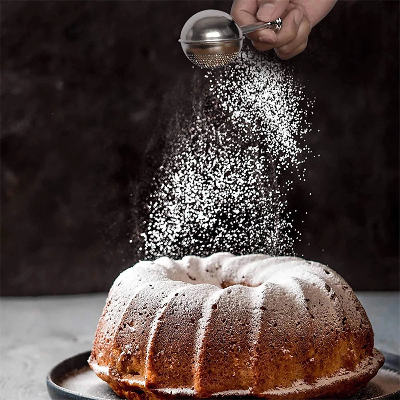 Stainless Steel Powder Spreader Stainless Steel Half-Leak Tea Ball Flour Sieve Frost Sieve Sugar Sieve Sieve Sieve Ball Powder Sifter