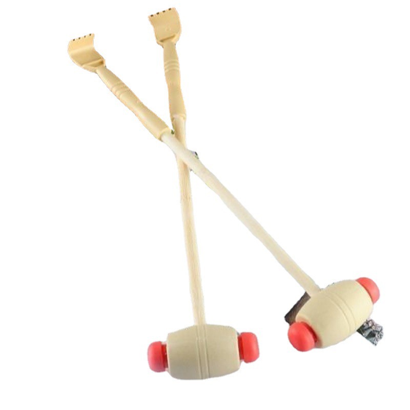 Scratching and knocking back massage hammer wooden handle don't ask people to scratch back hand scratching device beating cervical spine waist massager itching and scratching