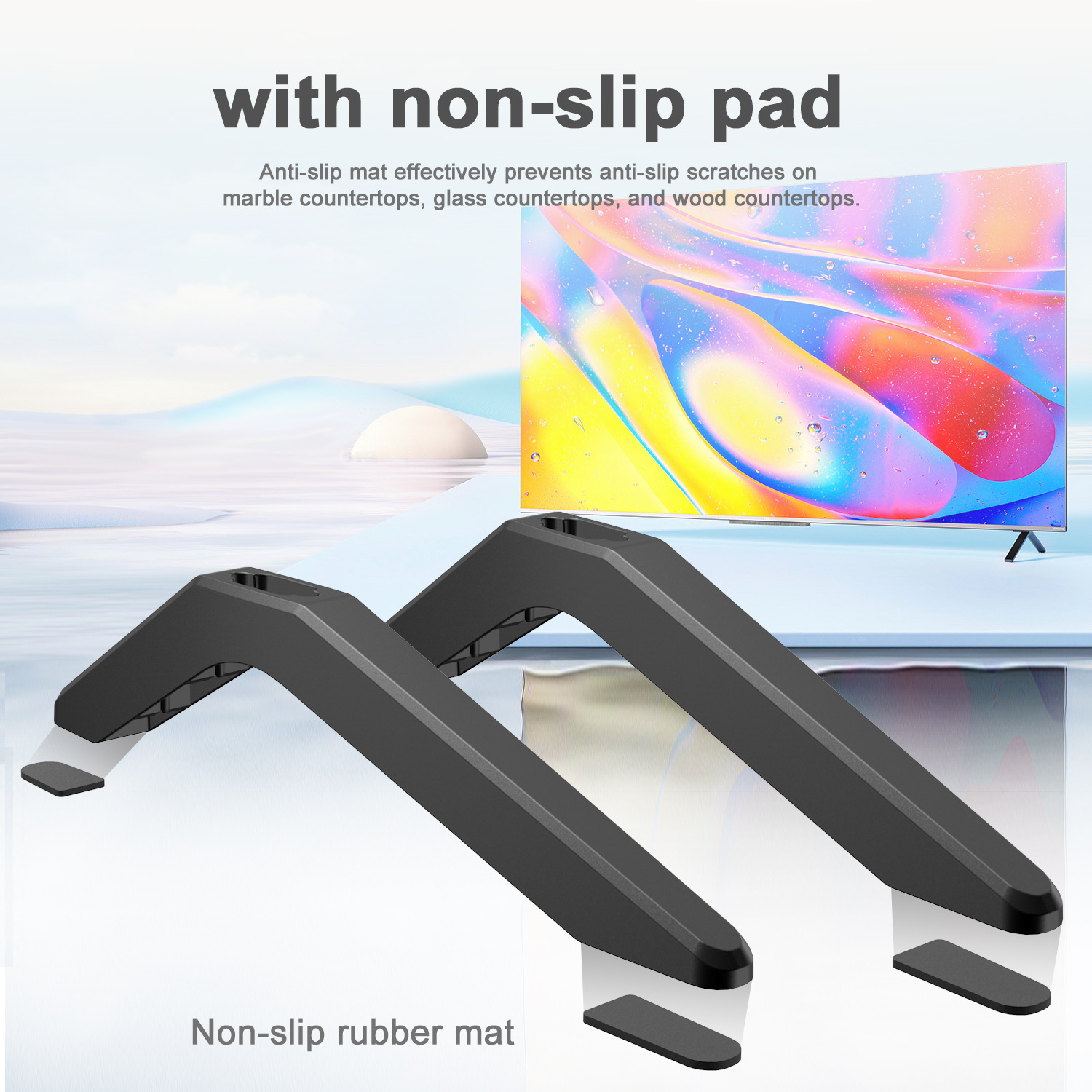 Universal TV Stand Legs Universal TV Desktop Stand Adjustable Cross-Border Amazon ebay