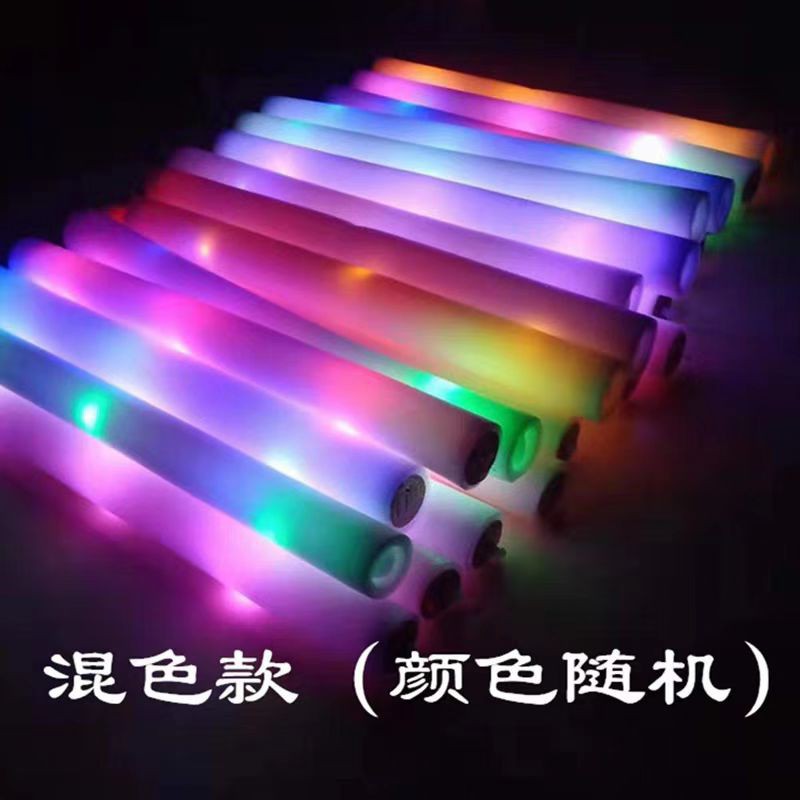Sponge glow stick LOGO large led electronic glow stick party concert colorful glow stick wholesale