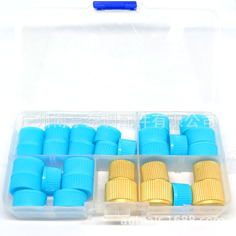 Automobile air conditioning valve core cover valve cap high pressure H low pressure L cover liquid fluorine nozzle Asian models