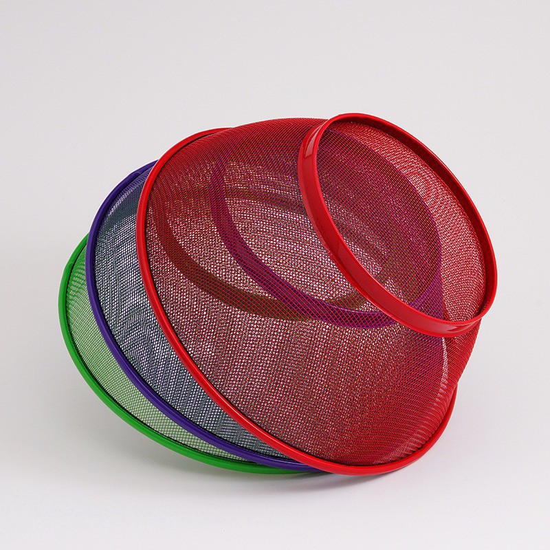 Cross-Border Fruit Basket Metal Material Set Spray Plastic Fruit Plate Food Grade Apple Basket Hot Selling Shopkeeper Recommended