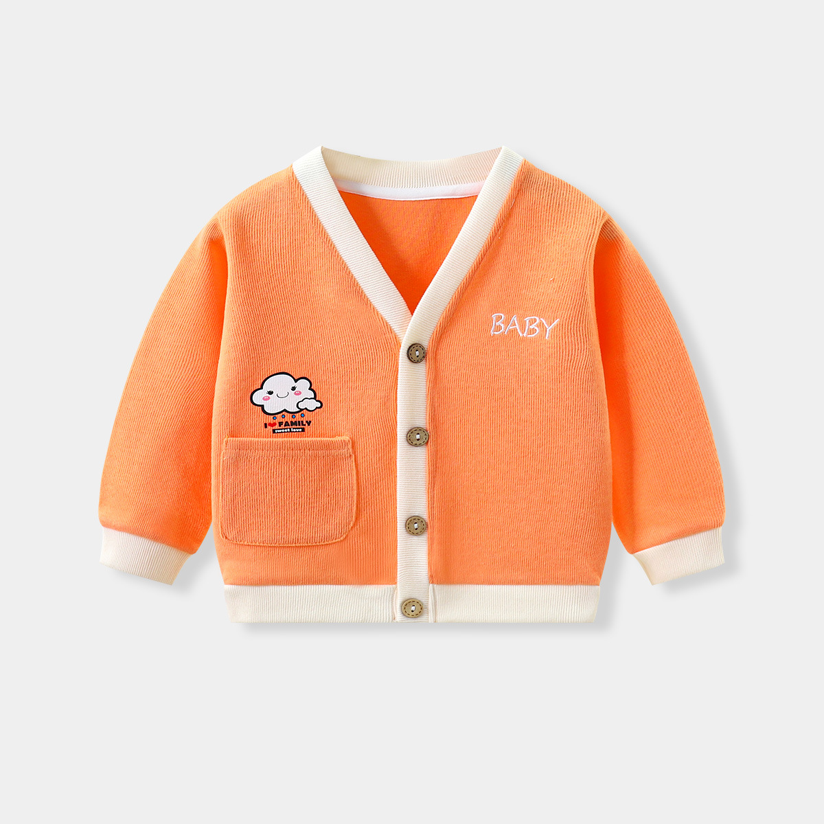 Children's Knitted Cardigan Autum New Baby Outwear Korean Style Boys' Clothes Girls and Children's Clothing Wholesale Dropshipping
