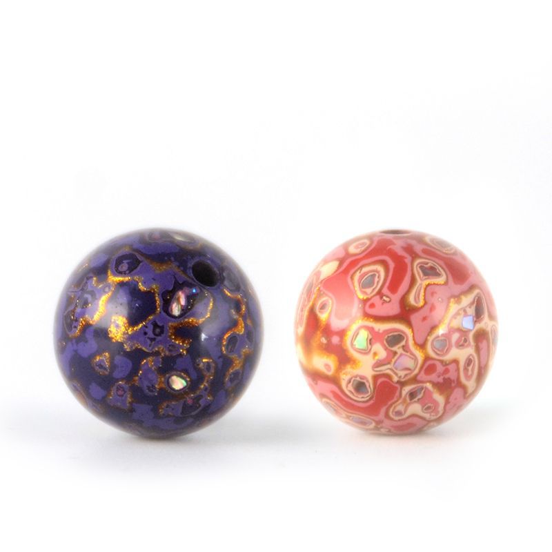 Seven Lane Lacquer Beads Fuzhou Lacquer 12mm Bracelet Gift Lacquer New Chinese Style Noodle Lacquer Rhino Leather Intangible Heritage