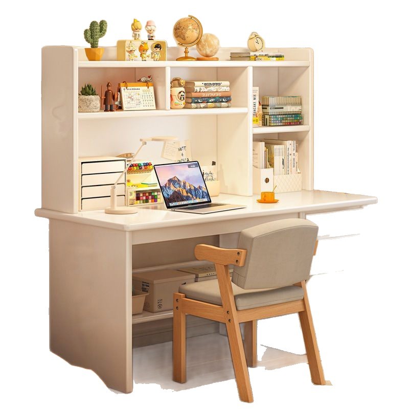 Desk Student Home Study Desk Bedroom Computer Desk Desktop Junior High School Student Bookshelf Bookcase Integrated Table