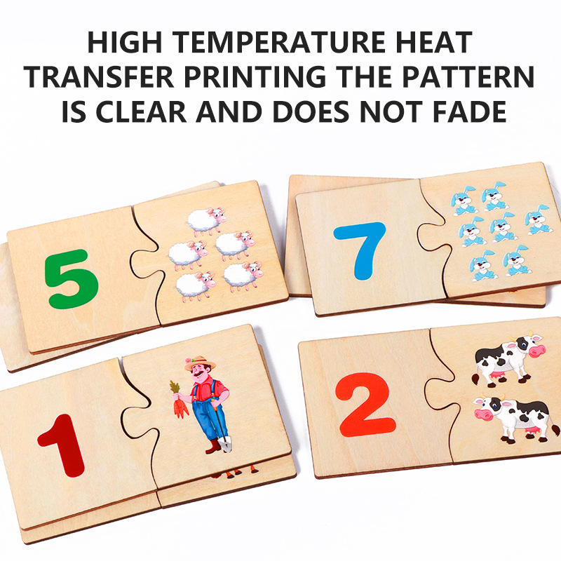 Cross-Border Kidsren's Montessori Teaching Aids, Kindergarten Early Education Educational Mathematics Enlightenment Matching Puzzles, Digital Cognitive Toys