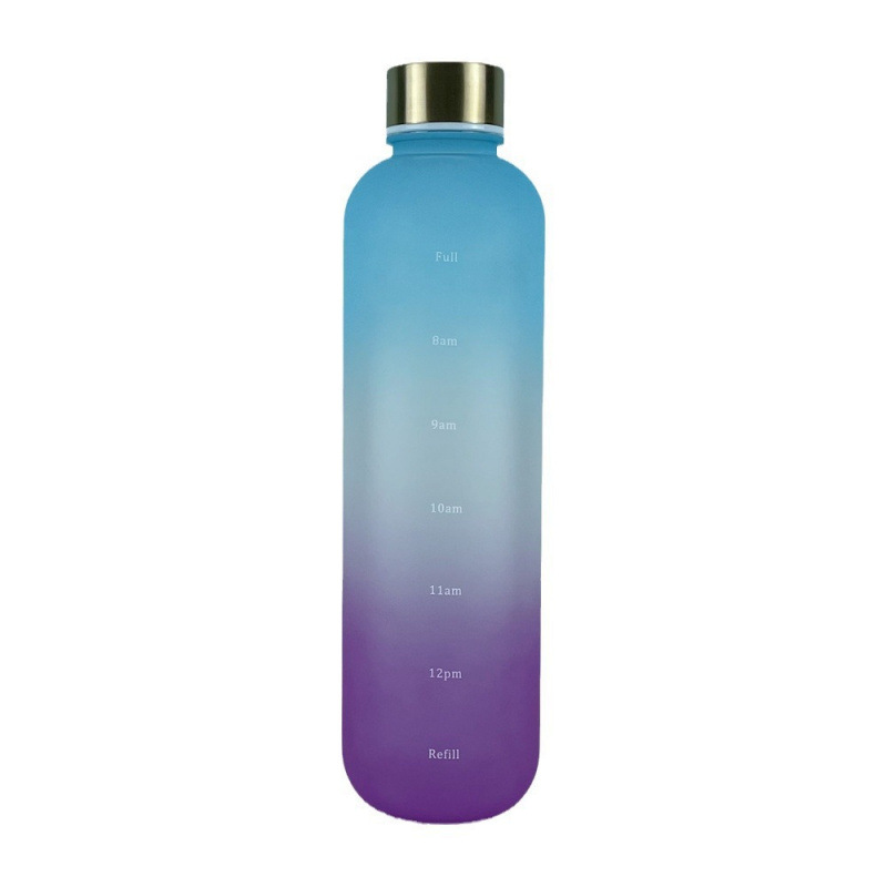 Time Scale Cup, Trendy Large-Capacity Cup, Plastic Transparent Water Cup for Drinking Water Goals, Simple and Stylish Water Cup with High Aesthetic Appeal