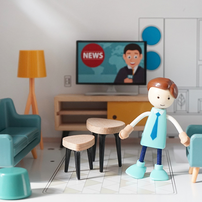 Children's Play House Simulation House Korean Luxury Villa Doll House Funny Wooden Cabin Boys and Girls Toys