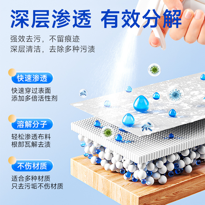 Polyester fabric cleaner cloth products Sofa Carpet mattress Wall cloth water-free technology cloth cleaning agent dry cleaning agent