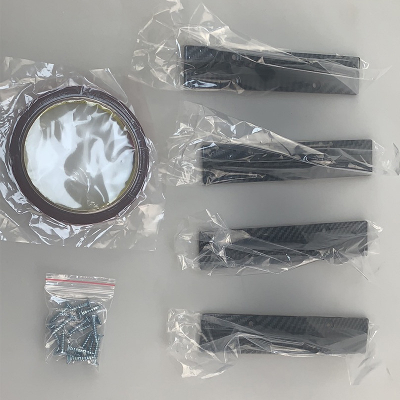 Bumper curved chassis spoiler rear lip small surround rear spoiler car modified triangular rear spoiler