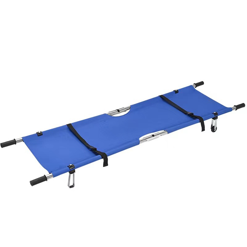 Stainless Steel Simple Folding Stretcher Soft Portable Patient Rescue Fire First Aid Multifunctional Aluminum Alloy Stretcher