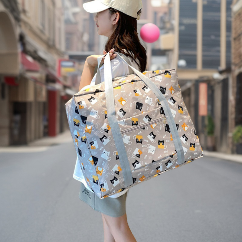 Сумка для коротких поездок, большая вместимость для одежды и одеял, легкая сумка через плечо, сумка для косметики для женщин