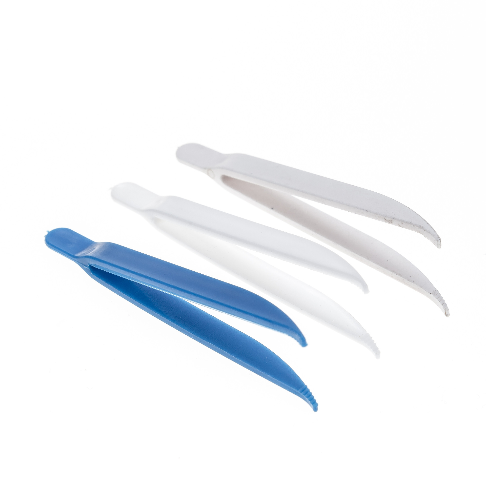 Color Plastic tweezers clamp PP material 7.7cm long diy tweezers