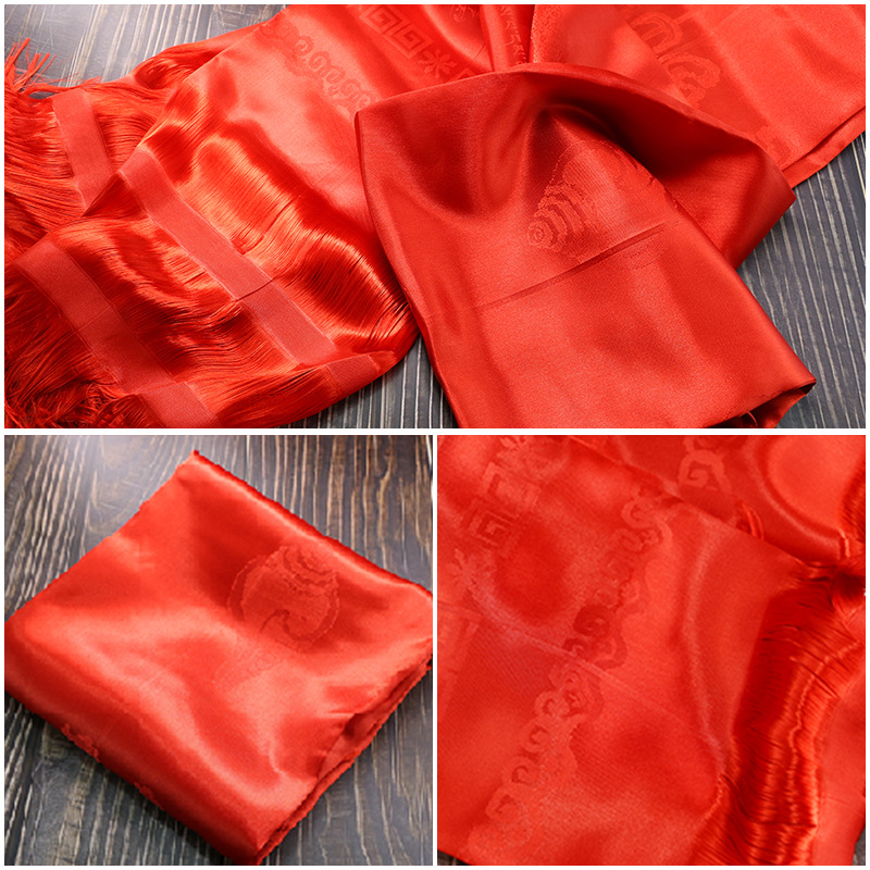 Hada Xizang Jewelry Mongolian Etiquette Supplies Eight Auspicious Five-color Decorative Batch Hair Imitation Silk Scarf 3 m
