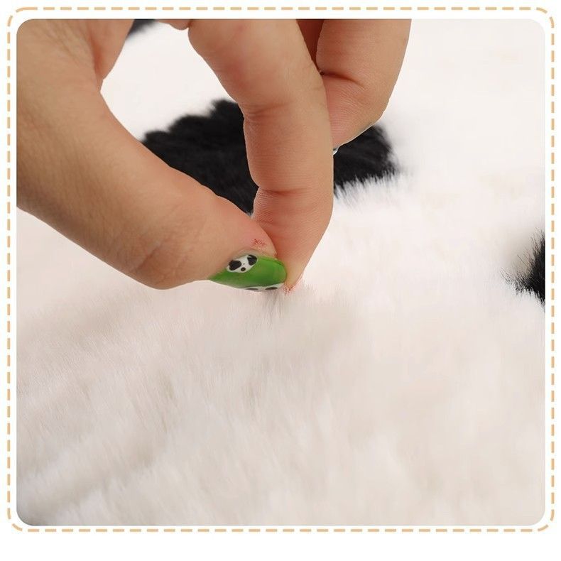 Car cushion winter plush high-grade cute cat claw rabbit plush car cushion three-piece New warm seat cushion