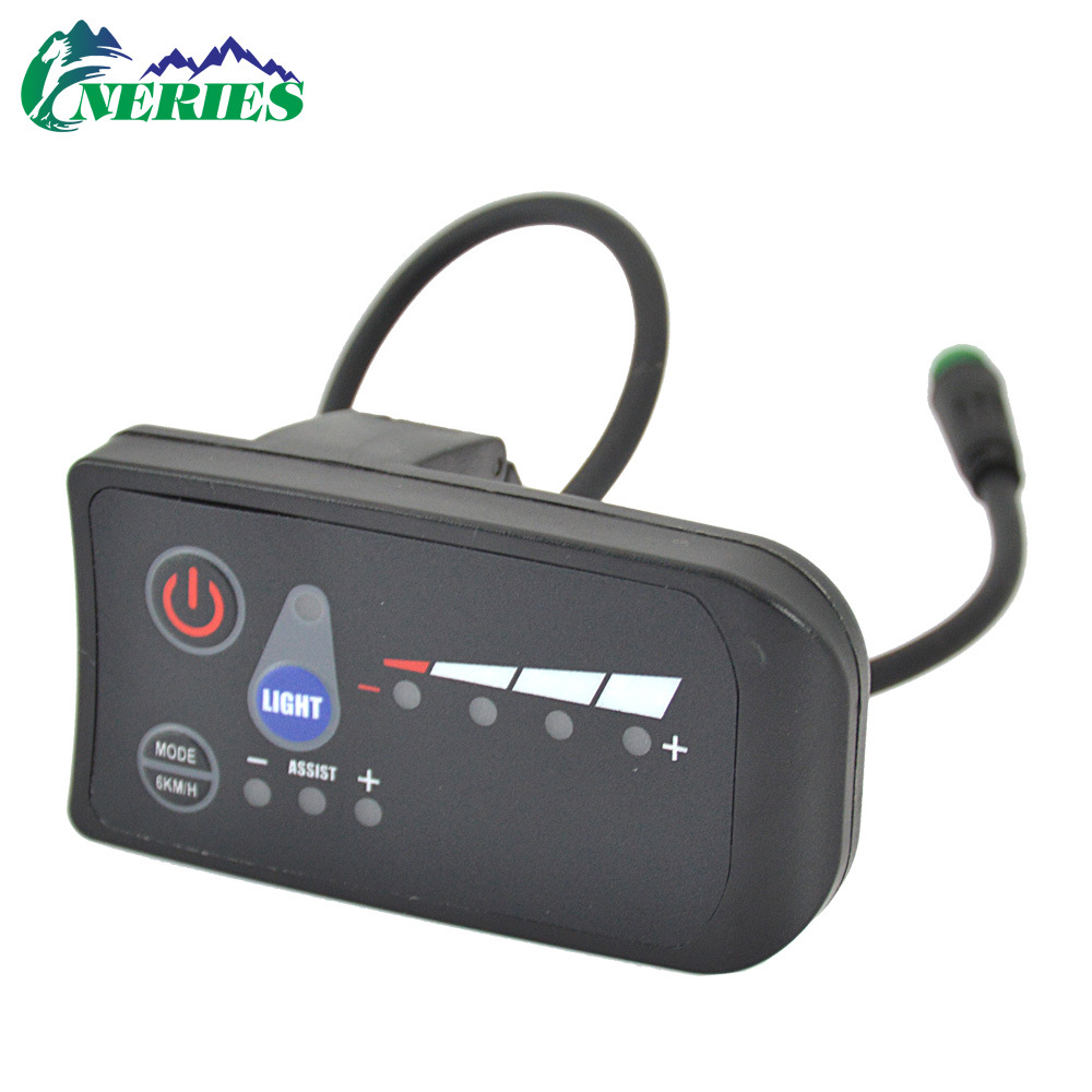 S810 waterproof connector meter electric bicycle LED power display meter mountain bike speed control instrument 24V-48V