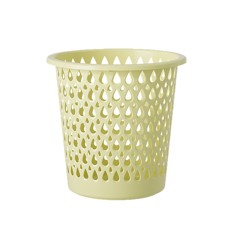 2025 new garbage can household living room office wastebasket basket thickened plastic hollow dormitory garbage basket wholesale