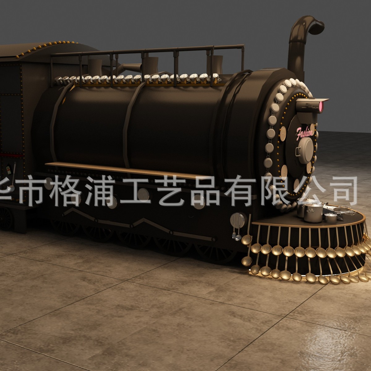 Retro Industrial Style Train Cashier Bar Bar Mall Mobile Shop Kiosk Internet Celebrity Check-In Dining Car