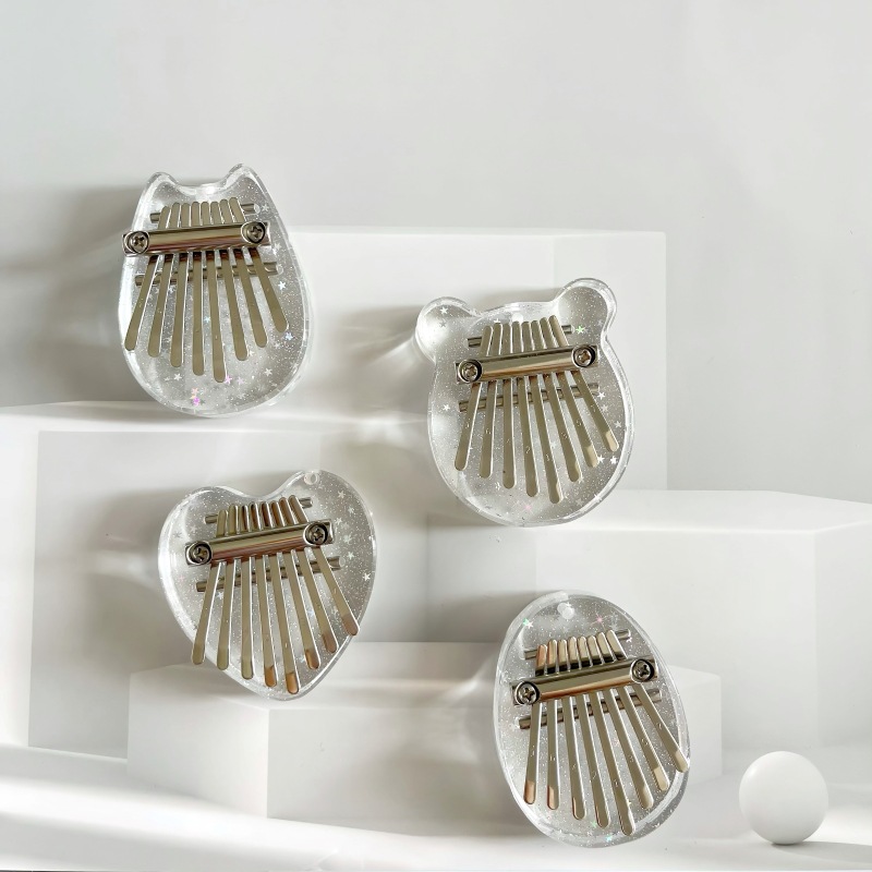 Mini Acrylic Crystal 8-Tone Thumb Musical Cross-Border Kalimba kalimba Finger Musical Instrument