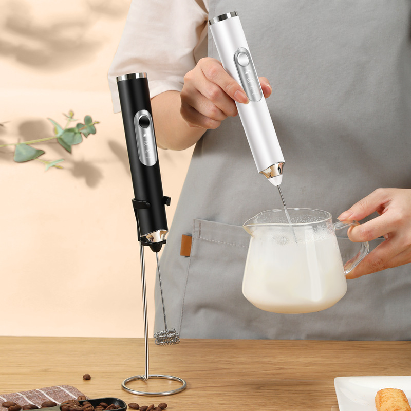 New milk frother household electric milk frother hand-held egg beater coffee frother milk blender milk beater