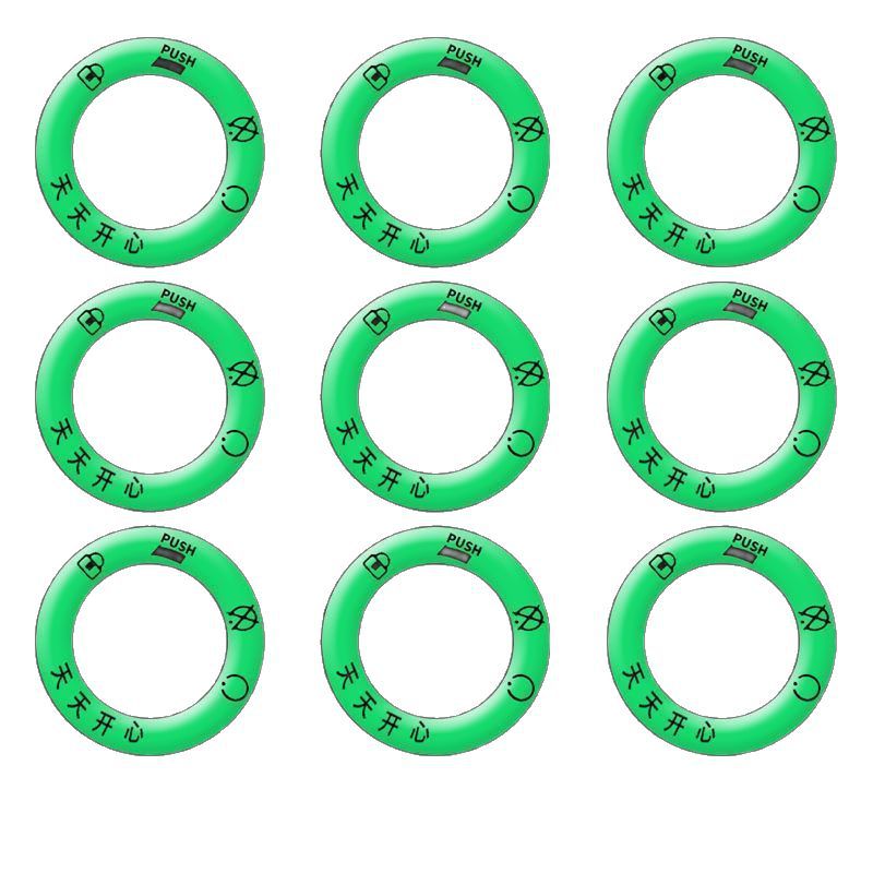 Electric Vehicle Luminous Key Ring Sticker, Ultra-Bright Waterproof Keyhole Fluorescent Sticker, Reflective Motorcycle Decoration Luminous Ring