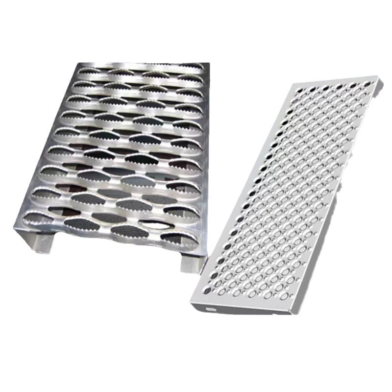 304 Metal Stainless Steel Crocodile Mouth Anti-Skid Plate Zigzag Fish Eye Hole Stair Step Concave Punching Screen Heat Dissipation