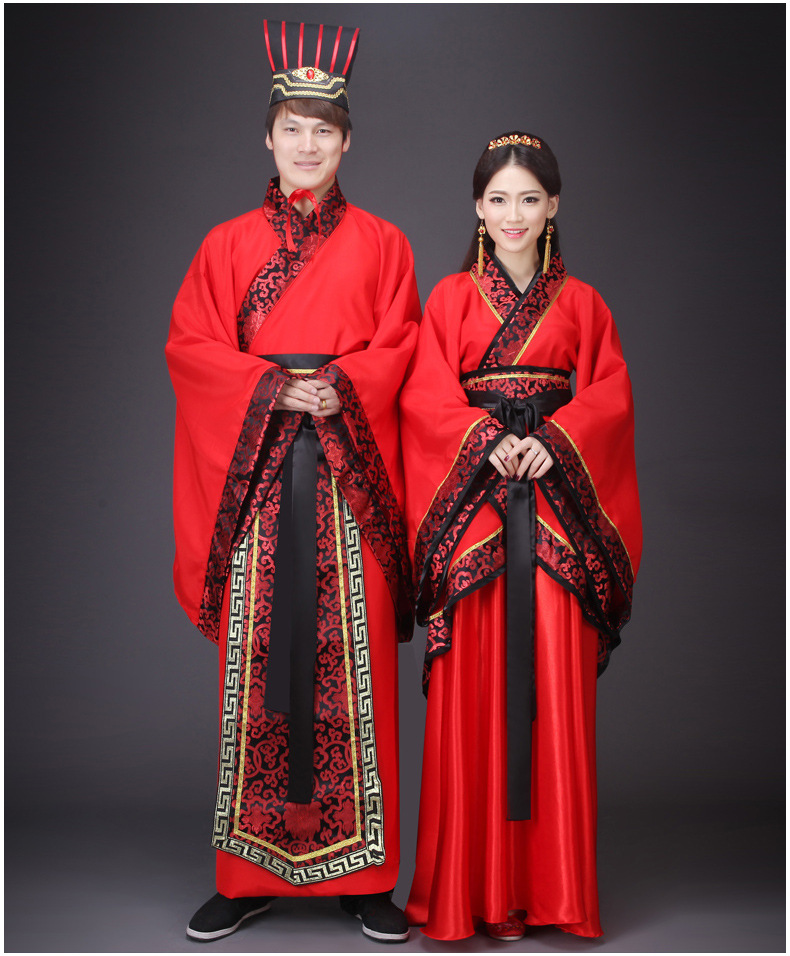 Ancient Chinese Clothing Men's and Women's Adult Tang Clothing Fairy Princess Couple's Performance Dress Ru Wide Sleeve Traditional Classical Chinese Style