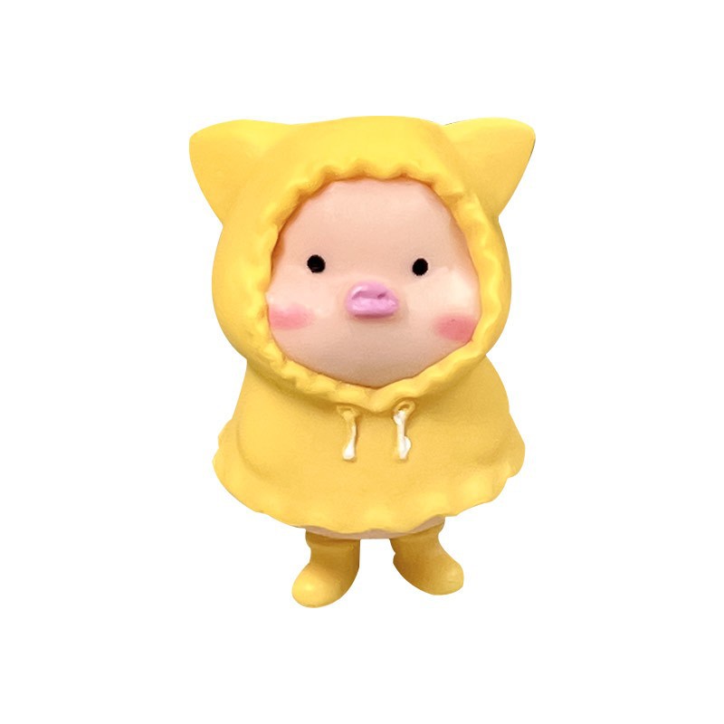 Mini Piggy Cute Ornaments Computer Screen Decoration Display Doll Car MengMeng Healing Girl