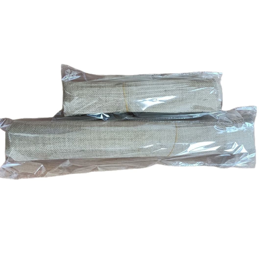 Manufacturer Sells Vintage Jute Rolls, Solid Color Burlap Rolls, Banquet Vase Decorative Strips, Coarse Jute Banquet Decoration