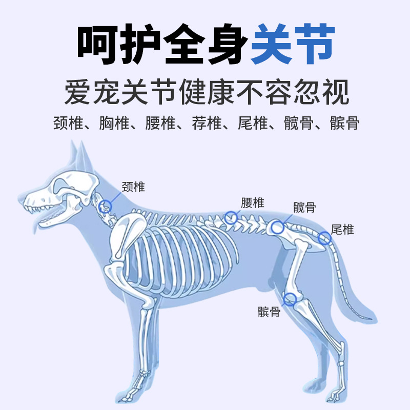 Puxinuo Shark Chondroitin Calcium Tablets for Dogs Small Dogs 200 Tablets Pet Dog Joint Nutrition Chondroitin