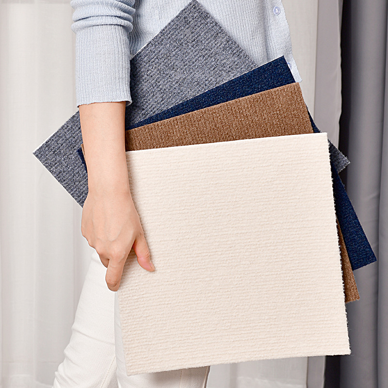 Cross-Border Self-Adhesive Splicing Floor Mats, Pet Mats, Bedroom Anti-Collision and Anti-Slip Splicing Mats with Adhesive, Commercial Carpet for Full Coverage in Offices