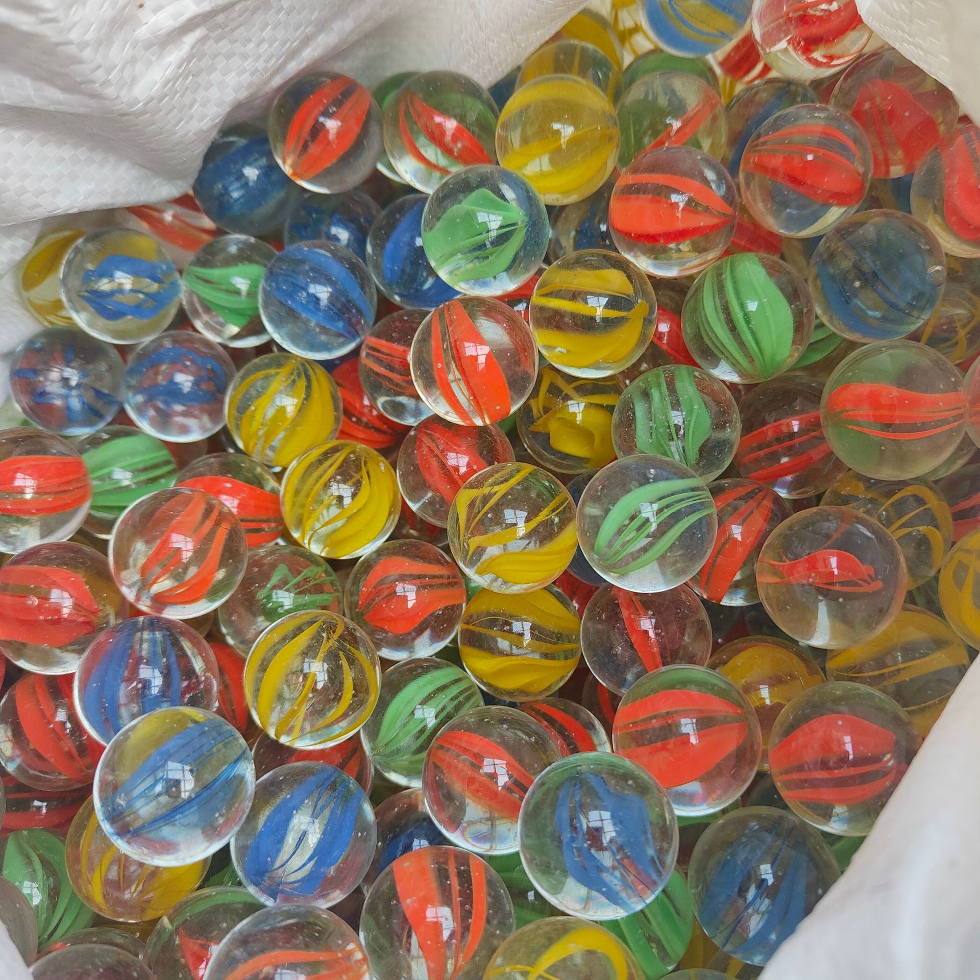 Glass Marbles 14mm 16Mm19Mm25Mm Solid Petal Marbles Colorfuled Glass Balls Yo-Yo Glass Beads