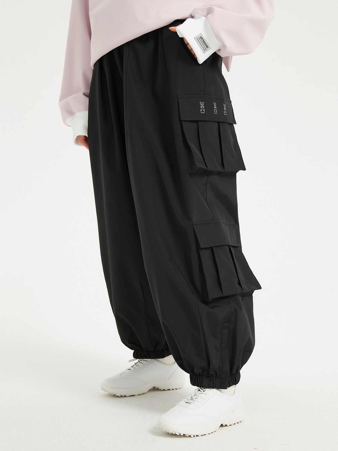 Snowbit Outdoor 3L plus size Snowboard Pants for Men and Women Loose Thickened Warm Waterproof Breathable