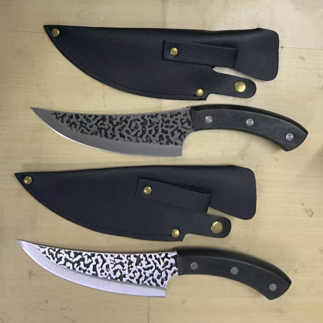 Hand-Forged Boning Knife 6inch Commercial Peeling Knife Special Sharp Knife for Cutting Outdoor Scimitar Butchering Knife