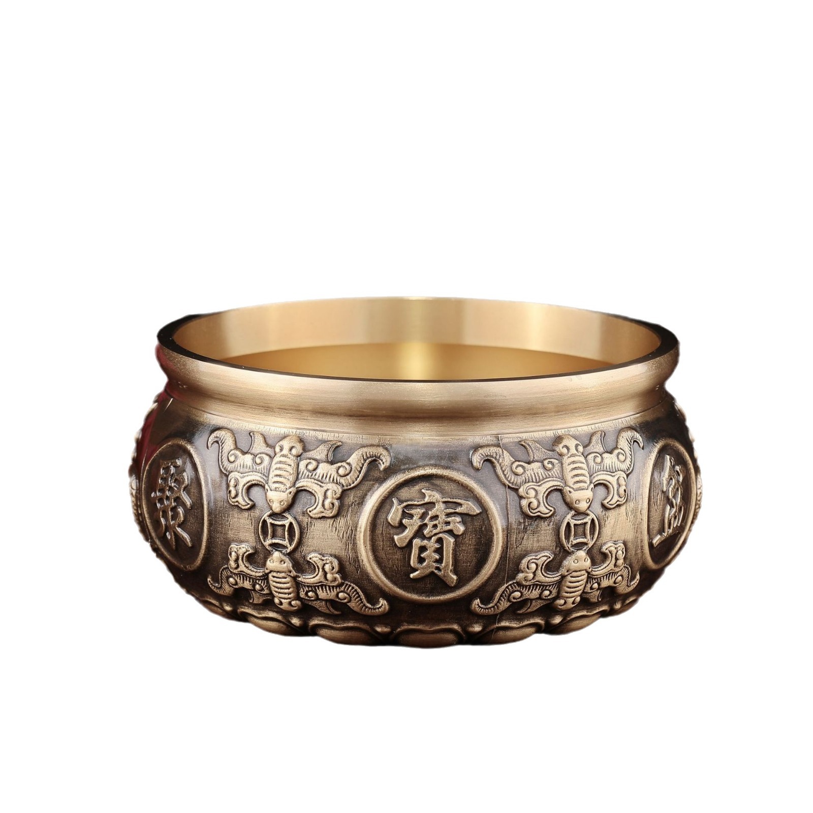 Bronze Carving Crafts Home Ornaments Brass Ornaments Pisces Cornucopia Bafu Cornucopia