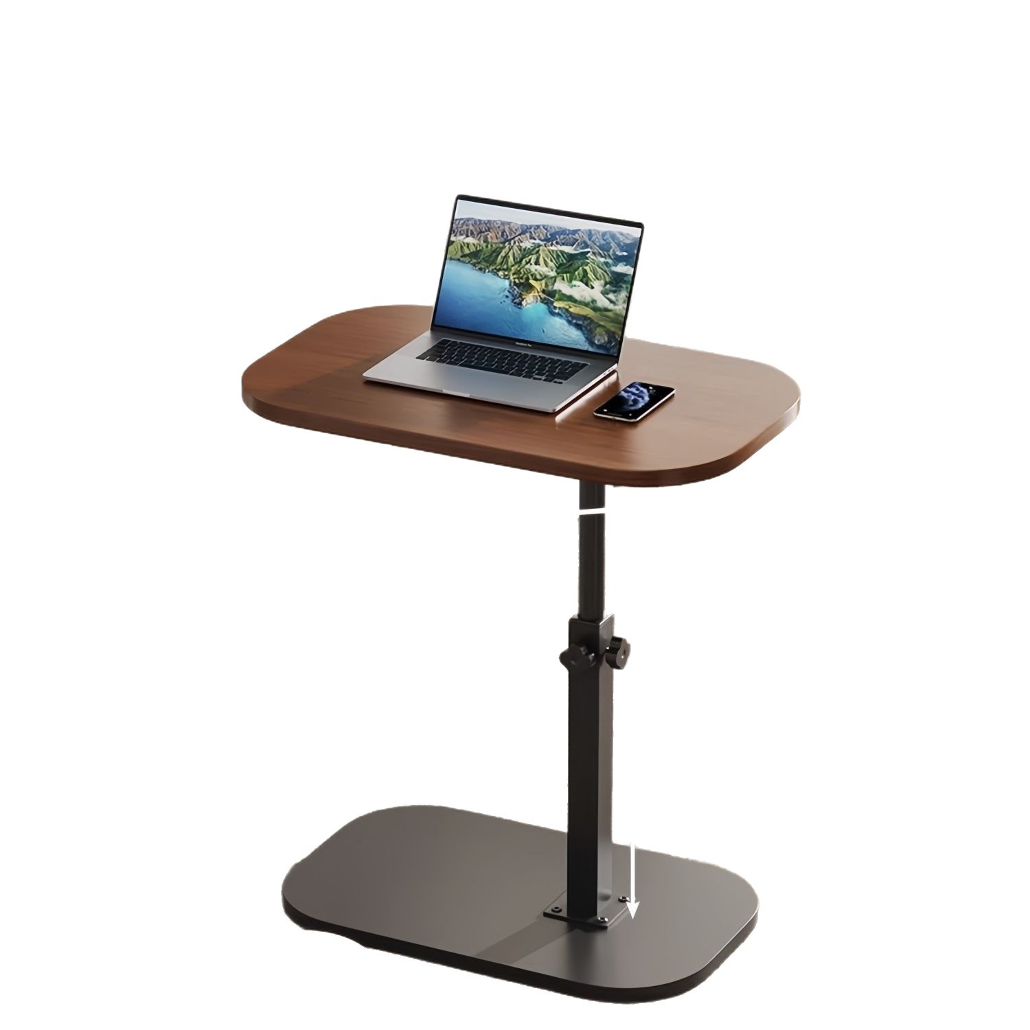 Adjustable Height Sofa Side Table, Living Room Home Tea Table, Small Table, Bedroom Bedside Table, Bedside Storage Rack