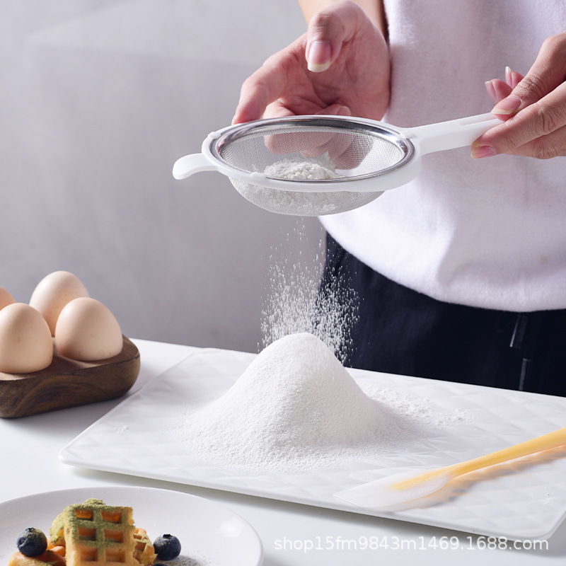 304 нержавеющая сталь ручное сито для муки фильтр для соевого молока сахарной пудры яичной жидкости инструмент для выпечки