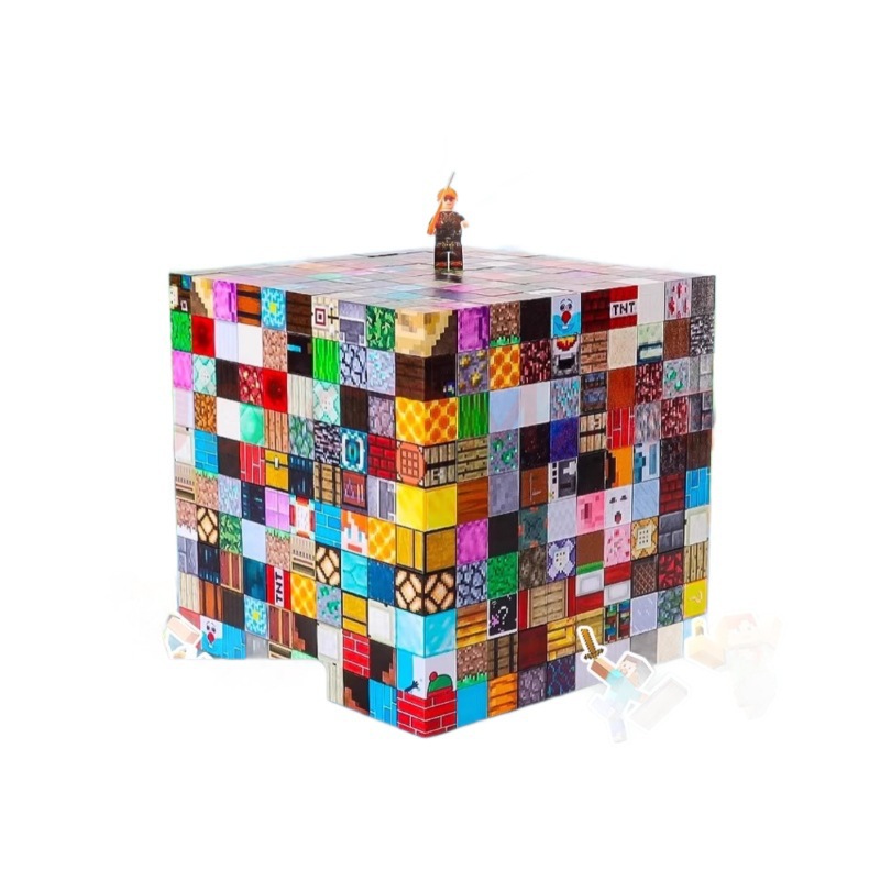 My Magnetic World Building Blocks Magnetic Assembling Rubik's Cube Building Variety Magnetic Toys Mini Blocks Cross-Border Wholesale