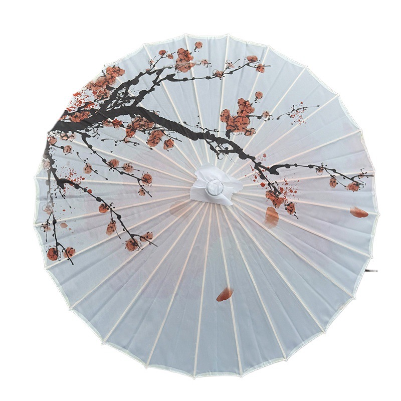 Rainproof and Sunscreen Oil Paper Umbrella Antique Women's prop Umbrella Dance Classical Hanfu Cheongsam Show Shooting Warring States Robe Umbrella None