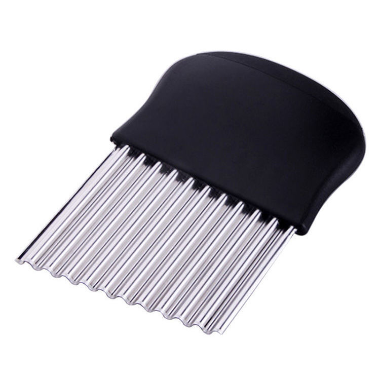 Stainless Steel wolf tooth potato knife potato wave knife French fries cutting fancy knife household corrugated vegetable cutter God
