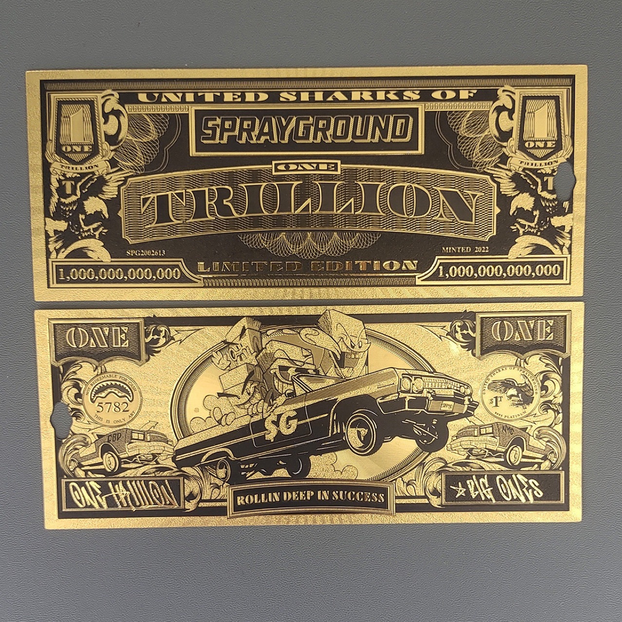 Мультяшная игрушка, золотая фольгированная памятная монета из ПВХ, 24К, коллекция, карточка золотой банкноты, прямая продажа от производителя, возможная кастомизация