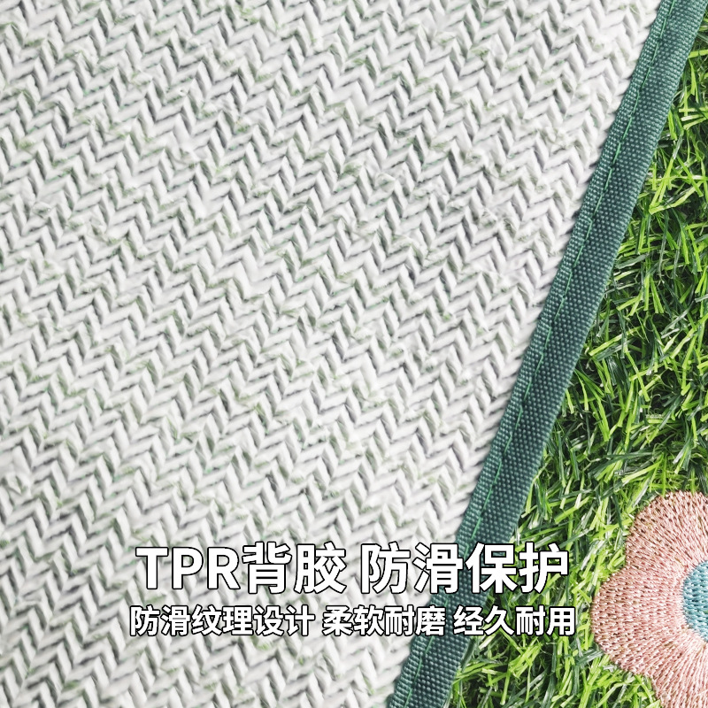 Embroidered Artificial Turf Pet Toilet Mat Balcony Imitation Embroidered Carpet Mat for Dogs and Cats to Use for Defecation