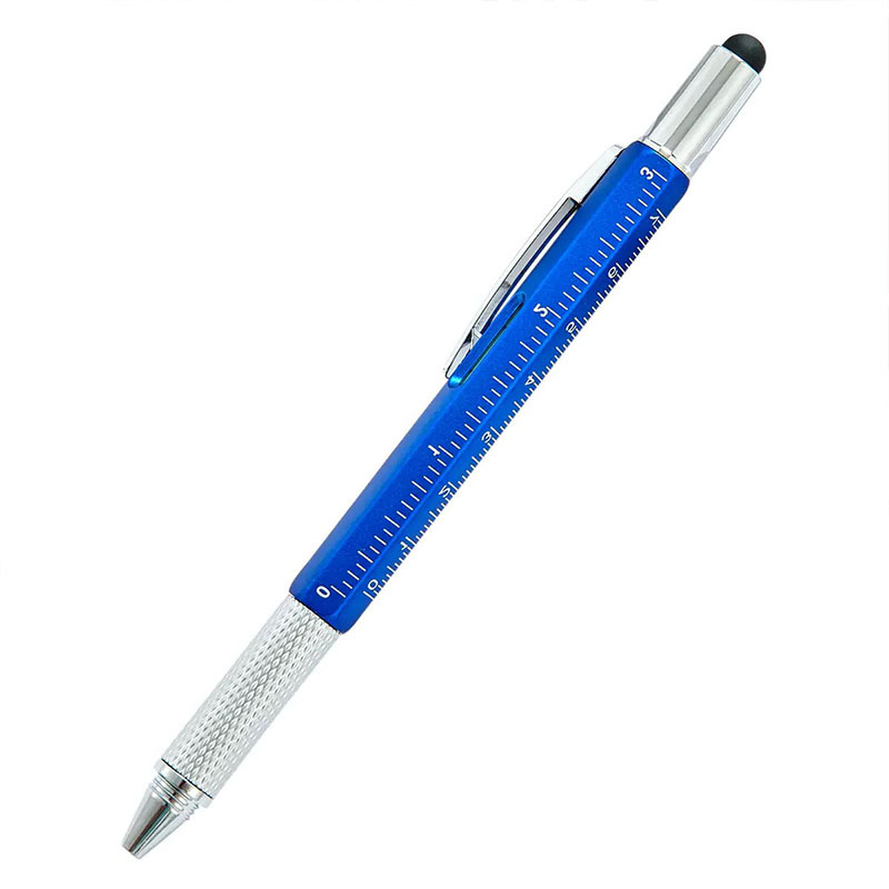 Spot Creative Screwdriver Tool Plastic Ballpoint Pen Six-In-One Level Scale Touch Screen Advertising Gift Pen