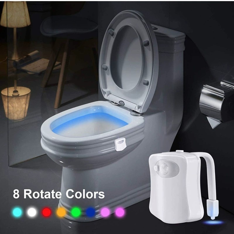 Cross-border foreign trade 8-color 16-color lamp toilet lamp led light control lamp human intelligent induction lamp night light