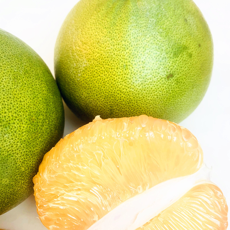 Thai Golden Pomelo, Emerald Red Heart Honey Pomelo, Xishi Honey Pomelo, Pure Sweet Fresh Fruit for Pregnant Women, Green Peel and Red Flesh Pomelo