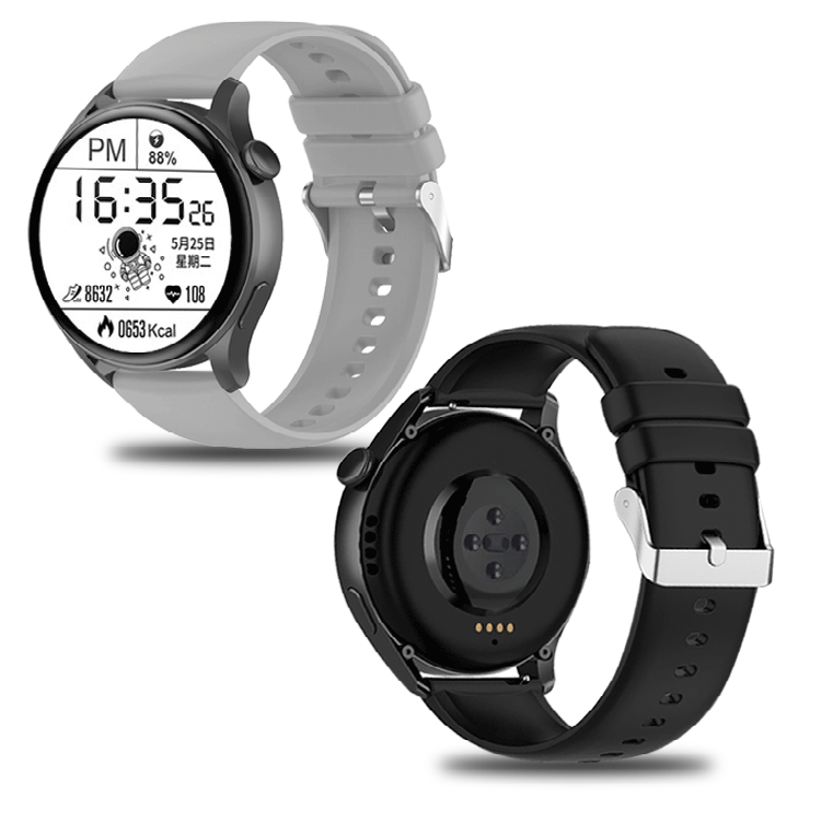 Factory spot supply for Huawei iwatch3/GT2 strap full hole solid color personality silicone strap