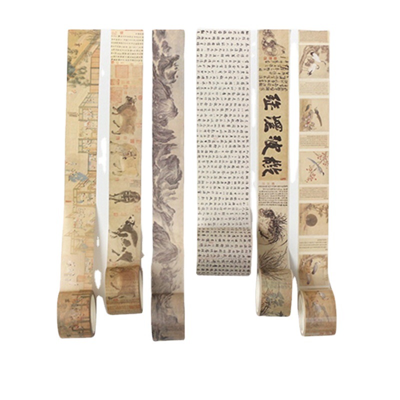 Paper tape creative retro famous painting material printing gift peripheral students diy gilding cultural creative hand account