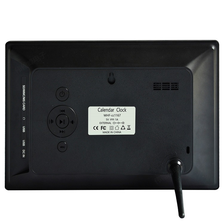 7inch Digital Clock Supports Sd Card Video, Can See Calendar and Set up Alarm Clock to Remind the Elderly to Take Medicine Clock Machine