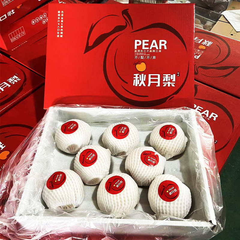 Shandong Qiuyue Pears, Seasonal Fruit, Freshly Picked Pears, Fresh Fruit Gift Box, Direct Shipment from the Place of Origin, Whole Box, One-Piece Dropshipping