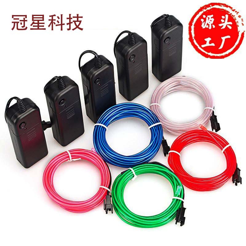 Популярная светящаяся линия El холодная световая маска 1.2м 3.4м 5м холодный свет атмосферное освещение 3В